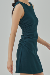Lucie Side Ruching Mini Bodycon Dress